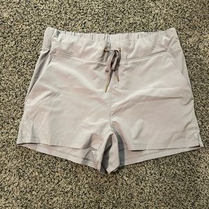 Women’s Varley Gray Running Shorts with side pockets- Size Medium!